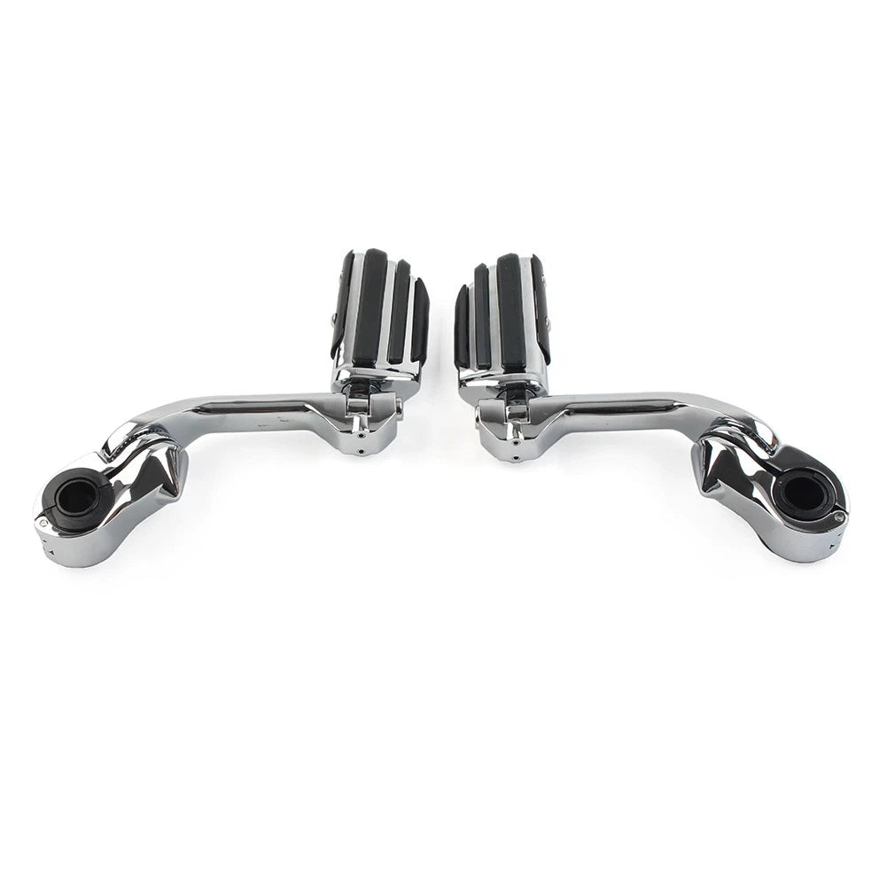 1-1/4" Highway Engine Guard Long Angled Foot Pegs for Harley Iron XL