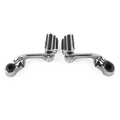 1-1/4" Highway Engine Guard Long Angled Foot Pegs for Harley Iron XL