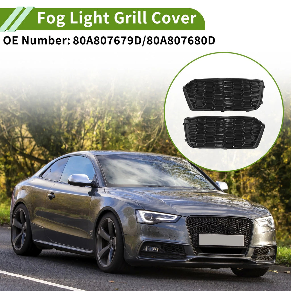 Fog Light Grill Pair Front Left Right for Audi Q5 (2018–2020)