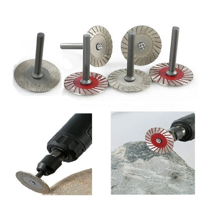 Disc with Mandrel for Wood Metal Stone Cutting 2# 3# 6mm Silver