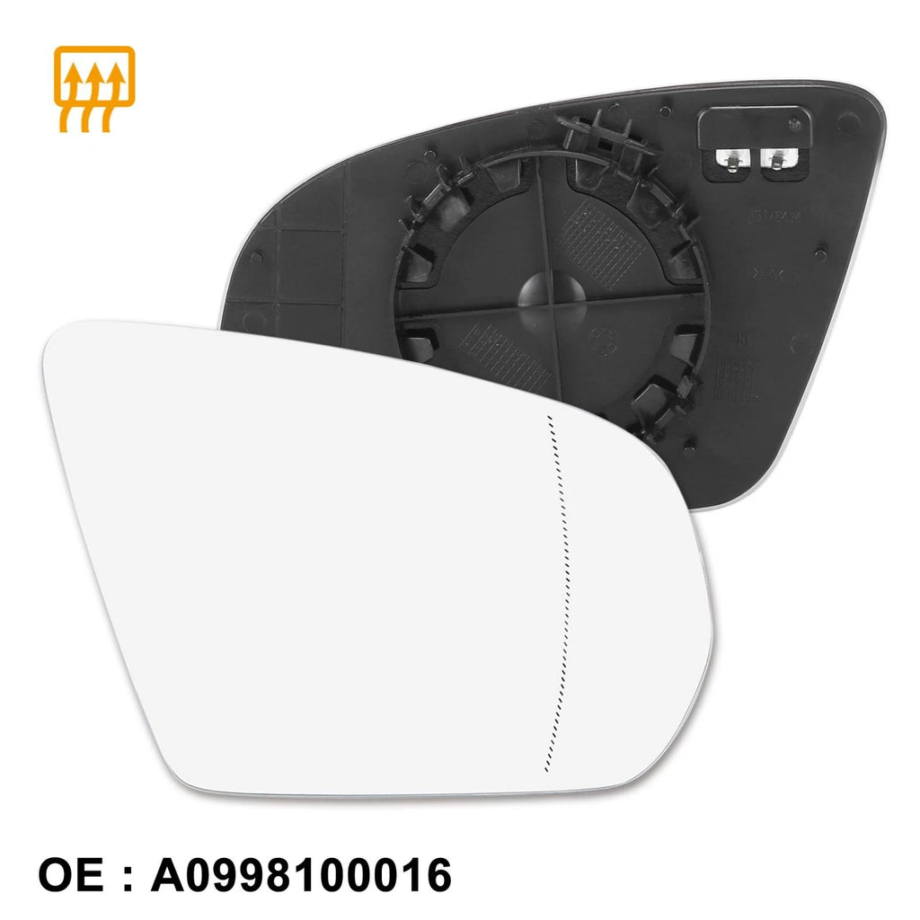 Right Rearview Mirror Glass Heated Replacement for Mercedes-Benz C-Class (2015–2021)