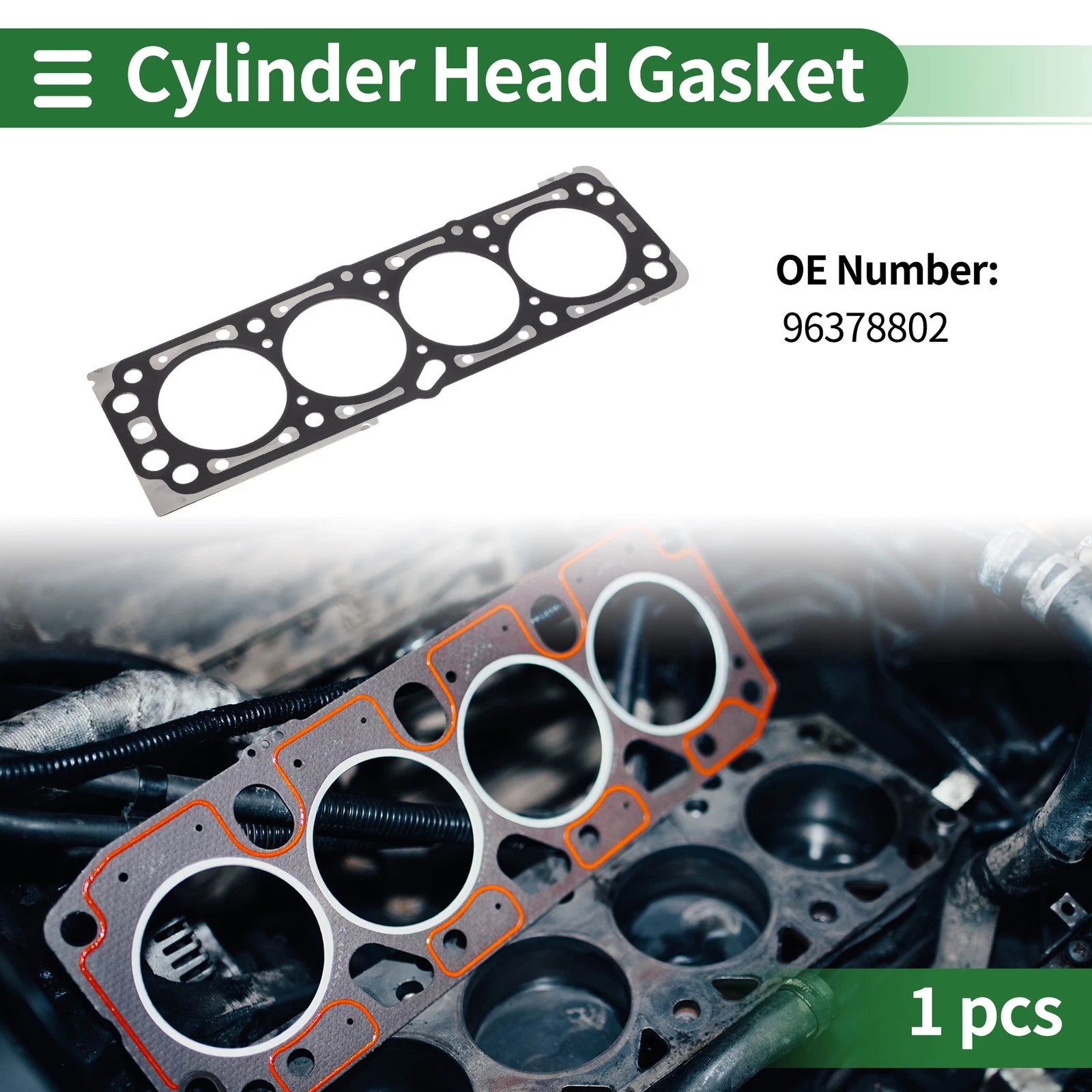 Cylinder Head Gasket Set for Chevrolet Aveo 1.4L 2003–2005 Left Right