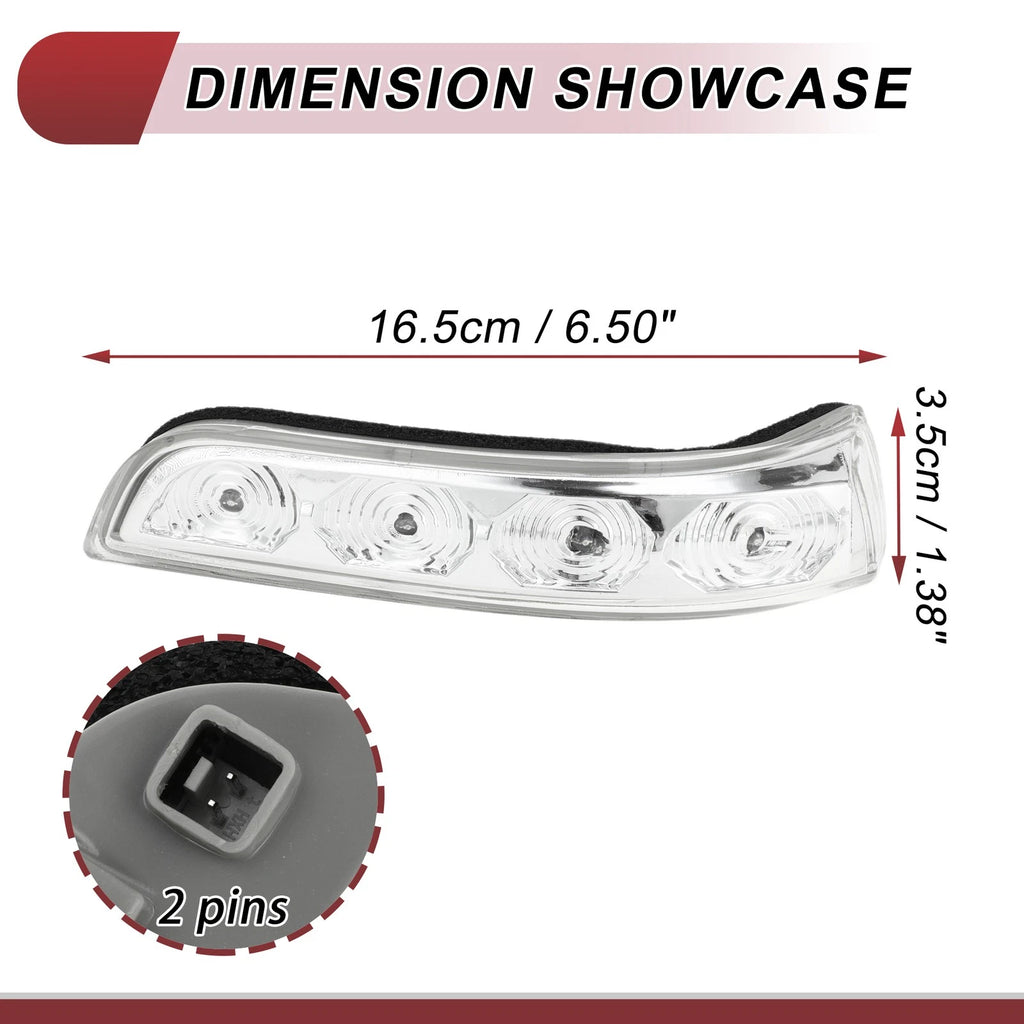 Mirror Turn Signal Light Left Replacement for Hyundai Elantra (2012–2018)