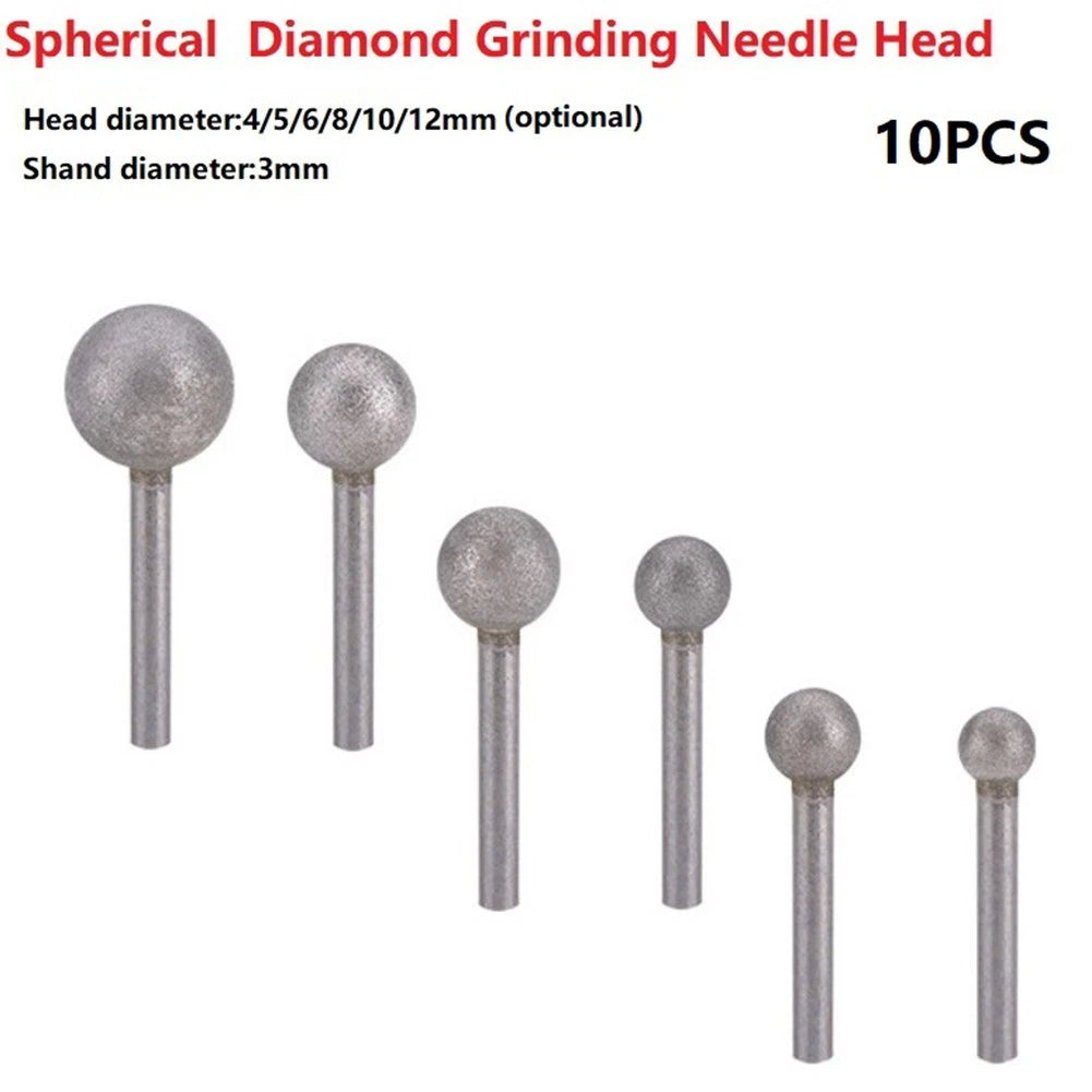 Grinding Needle Head Dressing Kit for Carving Tools (4/5/6/8/10/12mm)