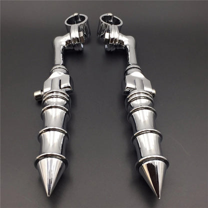 Chrome 1" LA PMK FootPeg for Honda GoldWing VTX1300 Shadow Valkyrie (2001–2008)