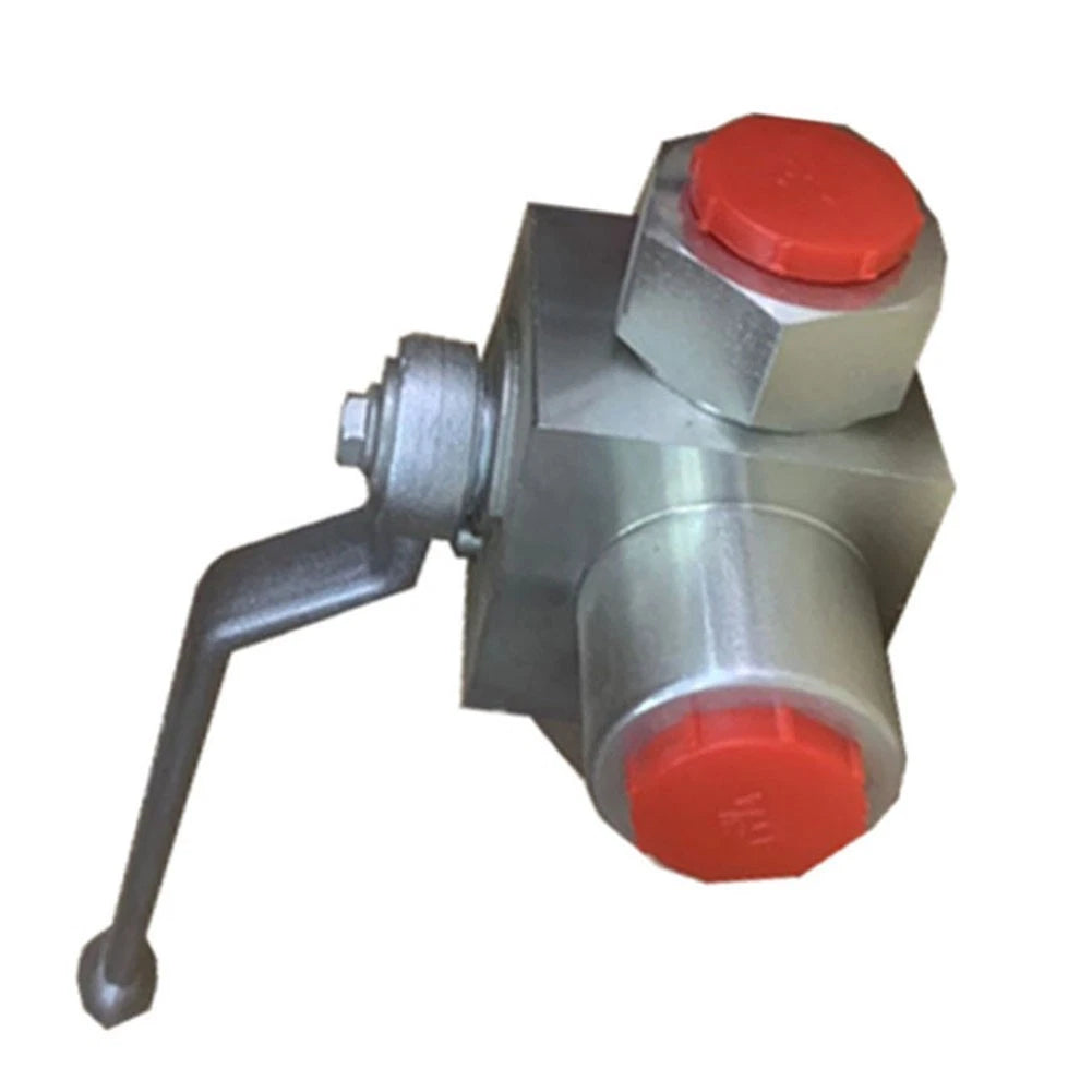 Hydraulic 3-Way Female Thread Ball Valve M14x1.5 to M27x2 (500 Bar MWP)