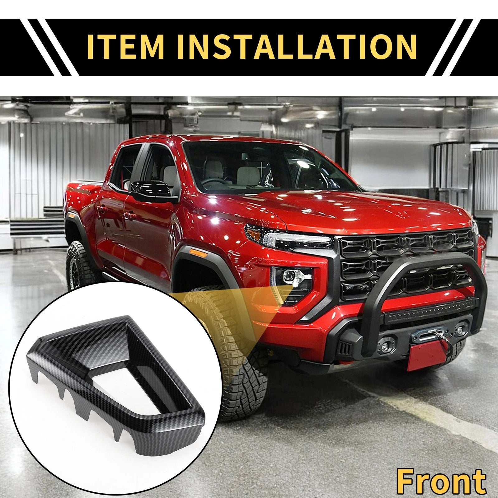 Front Side Bumper Grille Cover Replacement for Chevy Colorado (2023–2024)