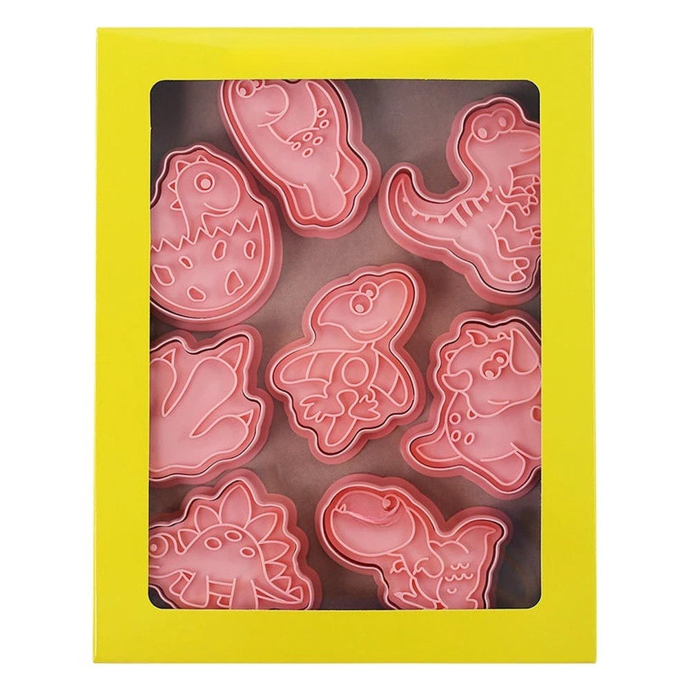 8PCS Dinosaur Cookie Cutters for Baking Party