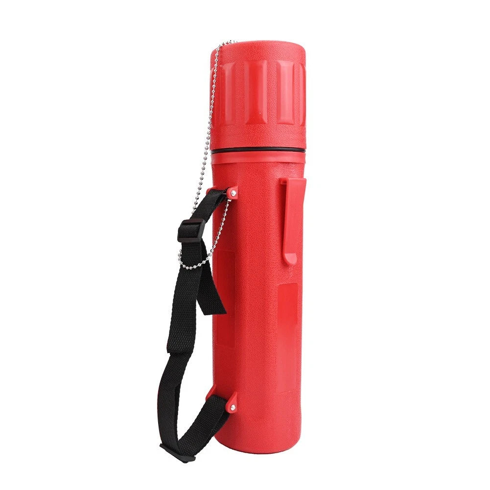 14 Inch Welding Electrode Rod Storage Tube Container Holder with Chain Lid