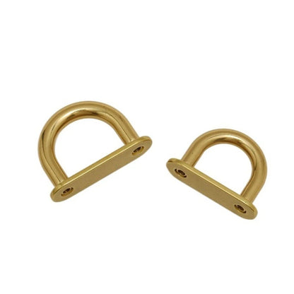 Brass D Ring Buckle for DIY Leather Goods and Bag Strap Hardware