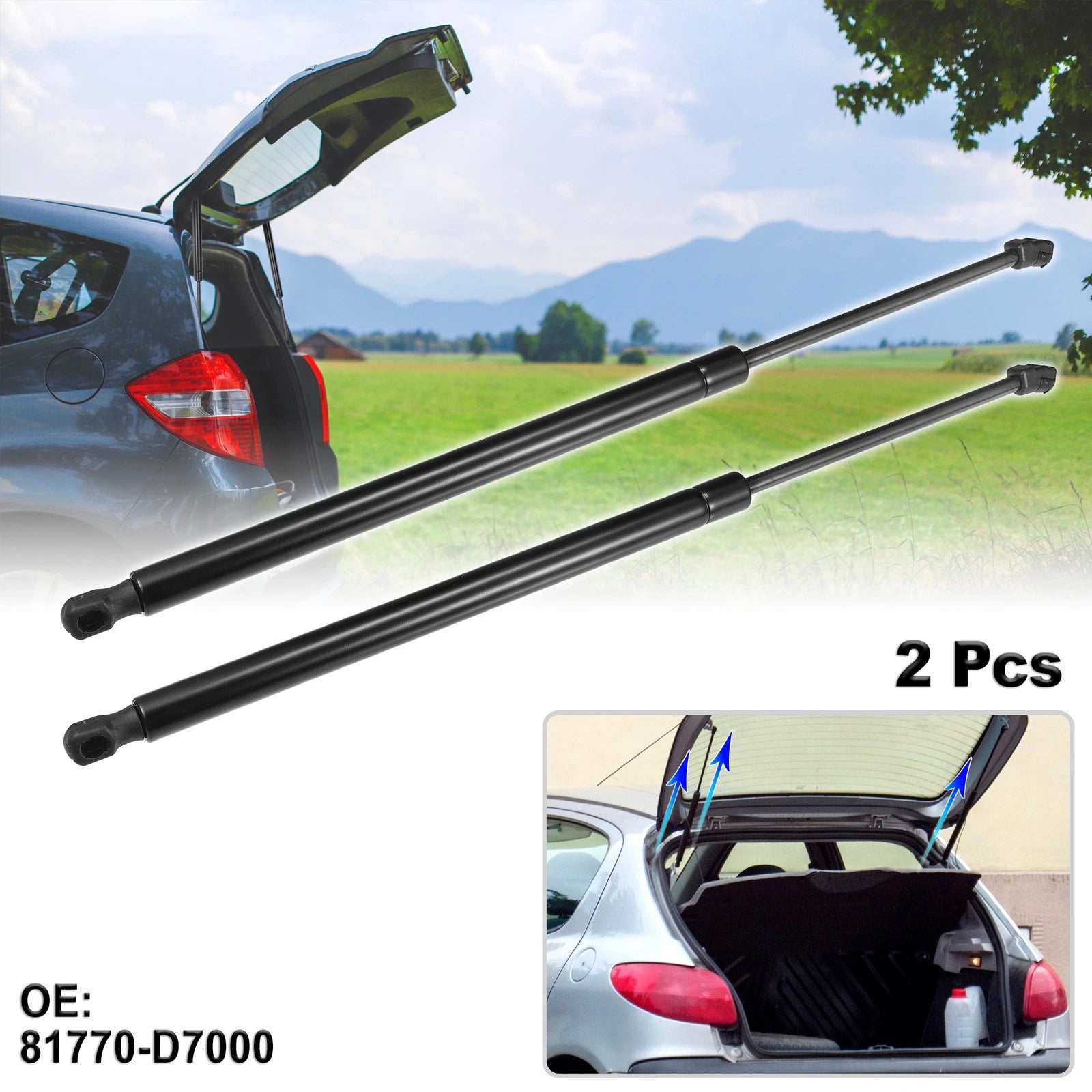 Hatch Lift Supports Rear Replacement for Hyundai Tucson (2015–2019)