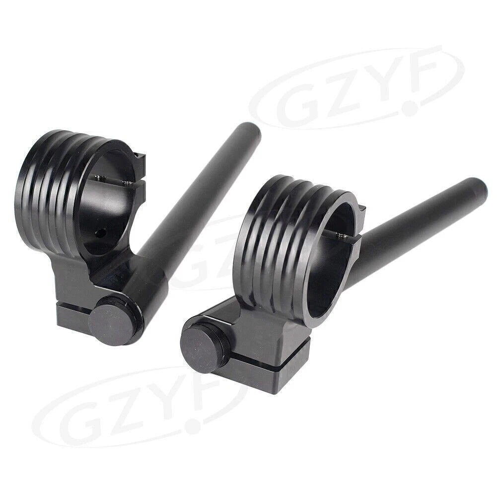 Clip On Handlebar for Motorcycle (51MM Fork Tube, Black/Silver/Gold)