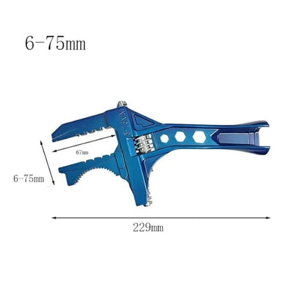 Aluminum Adjustable Wrench 6mm-75mm for Plumbing Access Areas