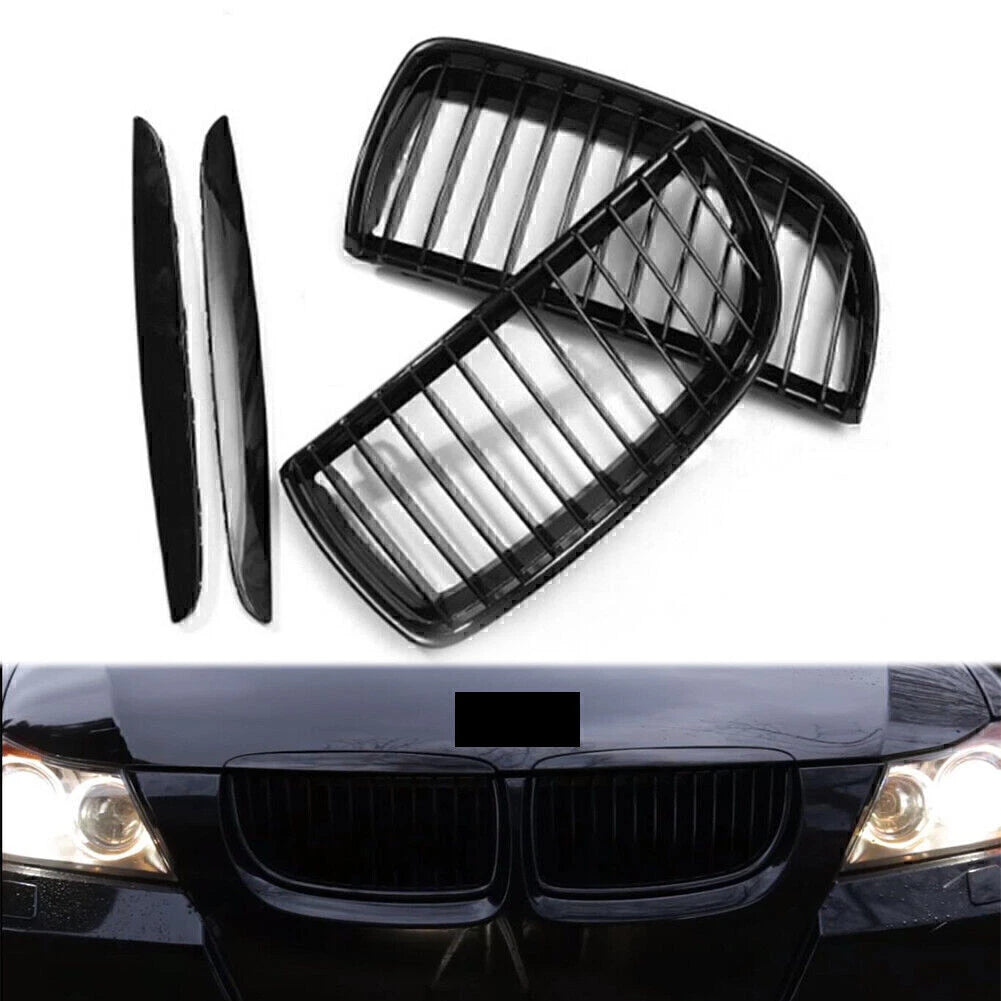Upper Bumper Mesh Grille for BMW 3 Series E90 E91 (2005–2008)