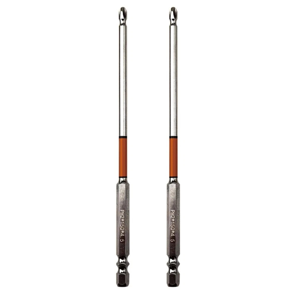 HRC62 Magnetic Cross Screwdriver Bits PH2 for Impact Drill (Universal)
