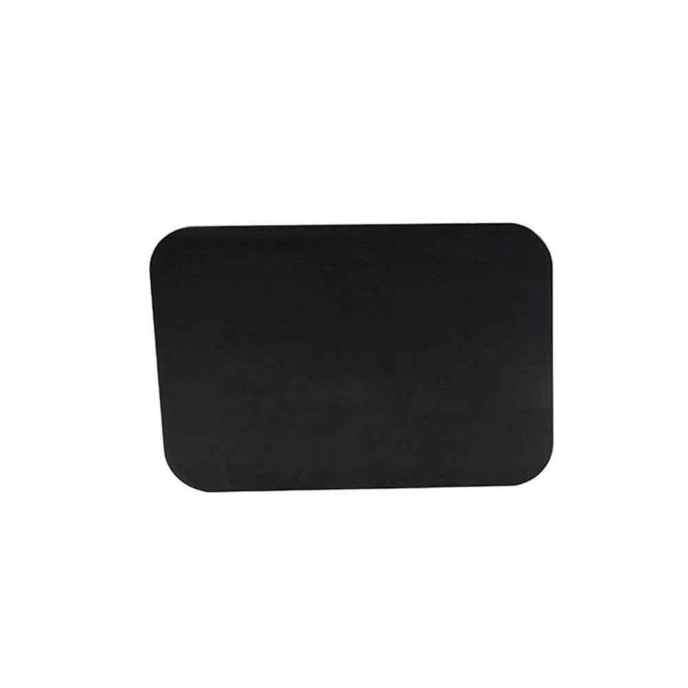 2X Aluminum License Plate for Motorcycle (Quadrilateral, Black)