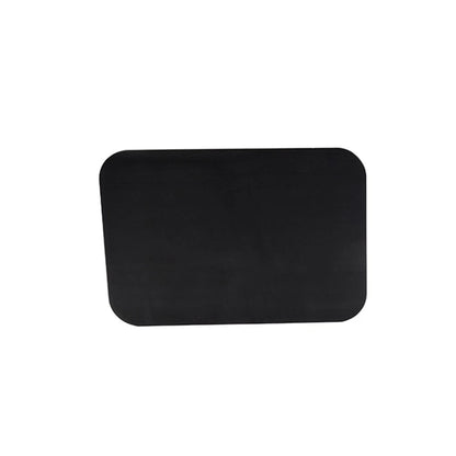 2X Aluminum License Plate for Motorcycle (Quadrilateral, Black)