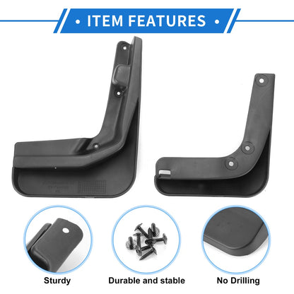 Set of 2 Front & Rear Mud Flap Splash Guards for Ford Mondeo MK5 (2013–2022)