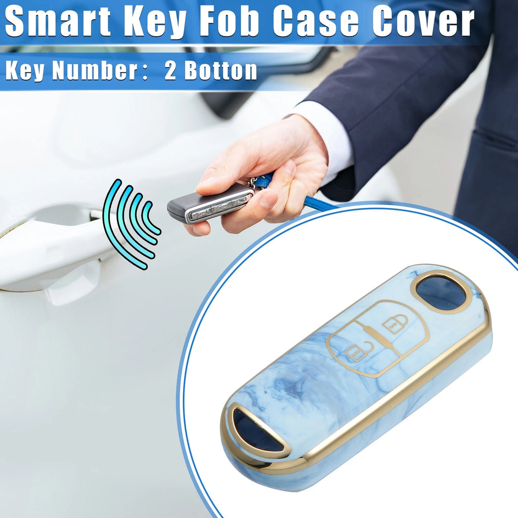 Smart Key Fob Cover Case with 2 Button for Mazda CX-3 CX-4 CX-5 (2015–2023)