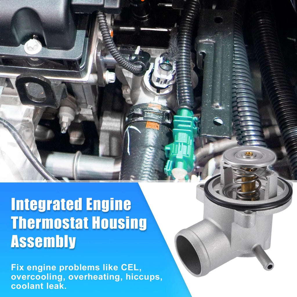 Engine Coolant Thermostat Housing Assembly Replacement for Mercedes SLK 230 (1997–2004)