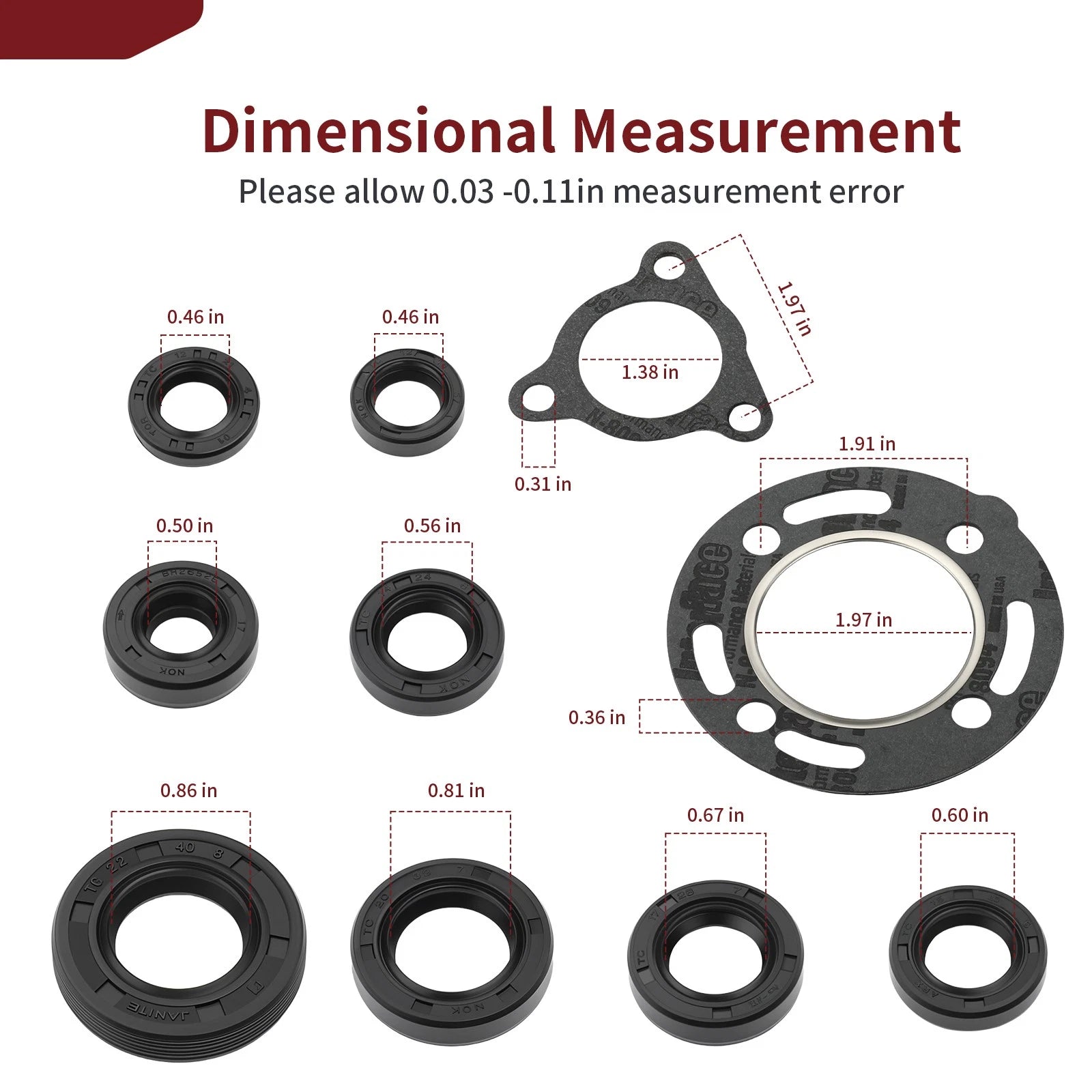 Complete Engine Gasket Kit with Oil Seal for Honda CR80R (1986–1991)