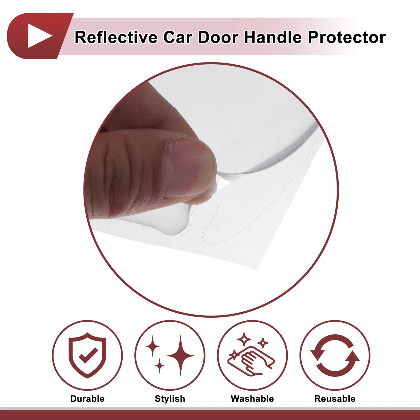 Reflective Car Door Handle Scratch Protector Film for