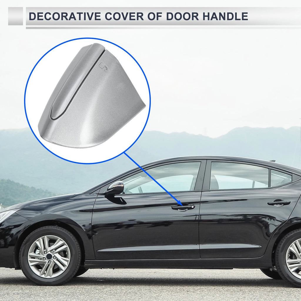 Front Left Door Handle End Cap for Ford Mondeo Edge Taurus (2013–2020) Silver Tone