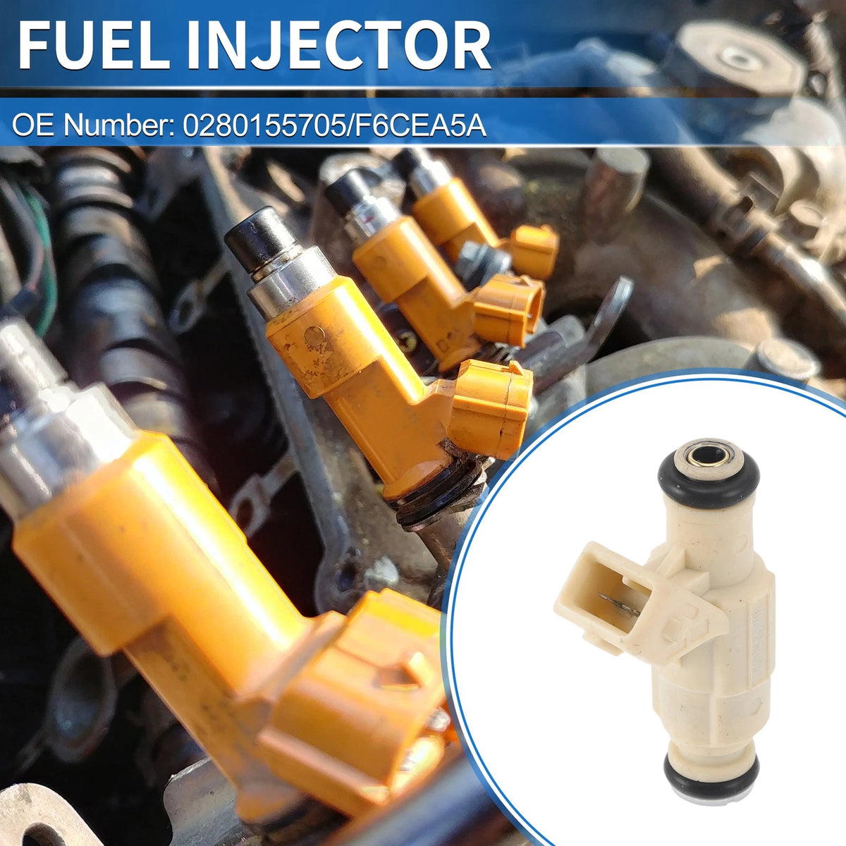 1 Pc Fuel Injector No.0280155705/F6CEA5A for Ford Escort (1997–2002)