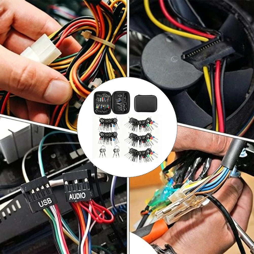 82 Piece Automotive Terminal Block Tool Set for Quick Pin Release Tasks