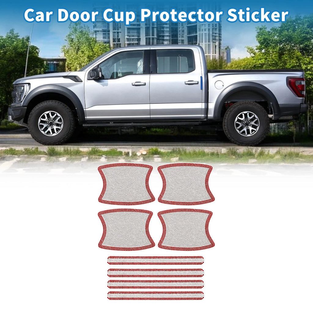 Door Handle Scratch Protector for - White, Red
