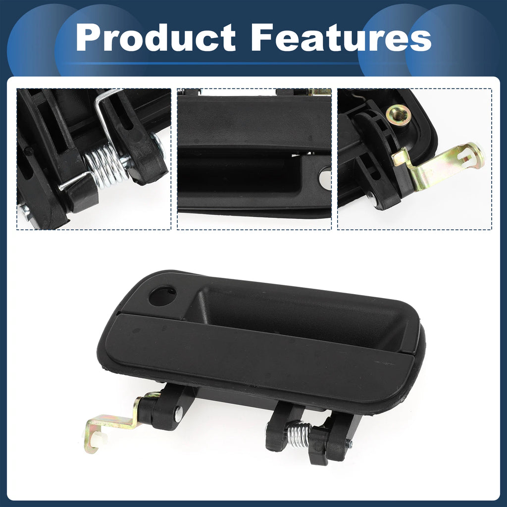 Front Left Door Handle for Hyundai Excel (1990–1994) Black