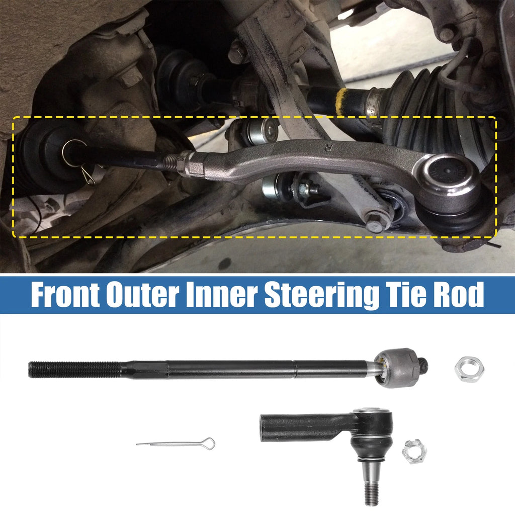 Set of 4 Tie Rod Ends for Ram 1500 (2013–2018) - Inner Outer Replacement