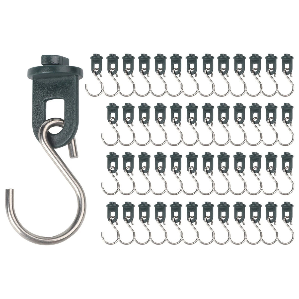 Greenhouse Clips for Garden Hooks (Easy Replacement, Stainless Steel)