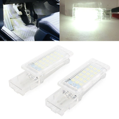 White LED Footwell Light for VW EOS Tiguan Sharan, SKODA Octavia (2006–2023)