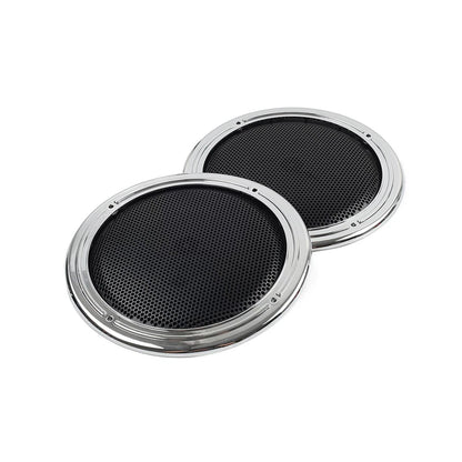 Rear Tour Pack Speaker Pod Grilles for Harley Road Tri Glide (FLTRU)