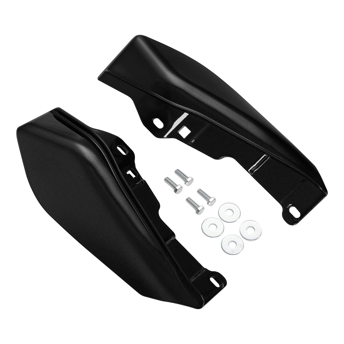 Mid Frame Air Deflectors for Harley Touring Trike (2009–2023) Black Quartz