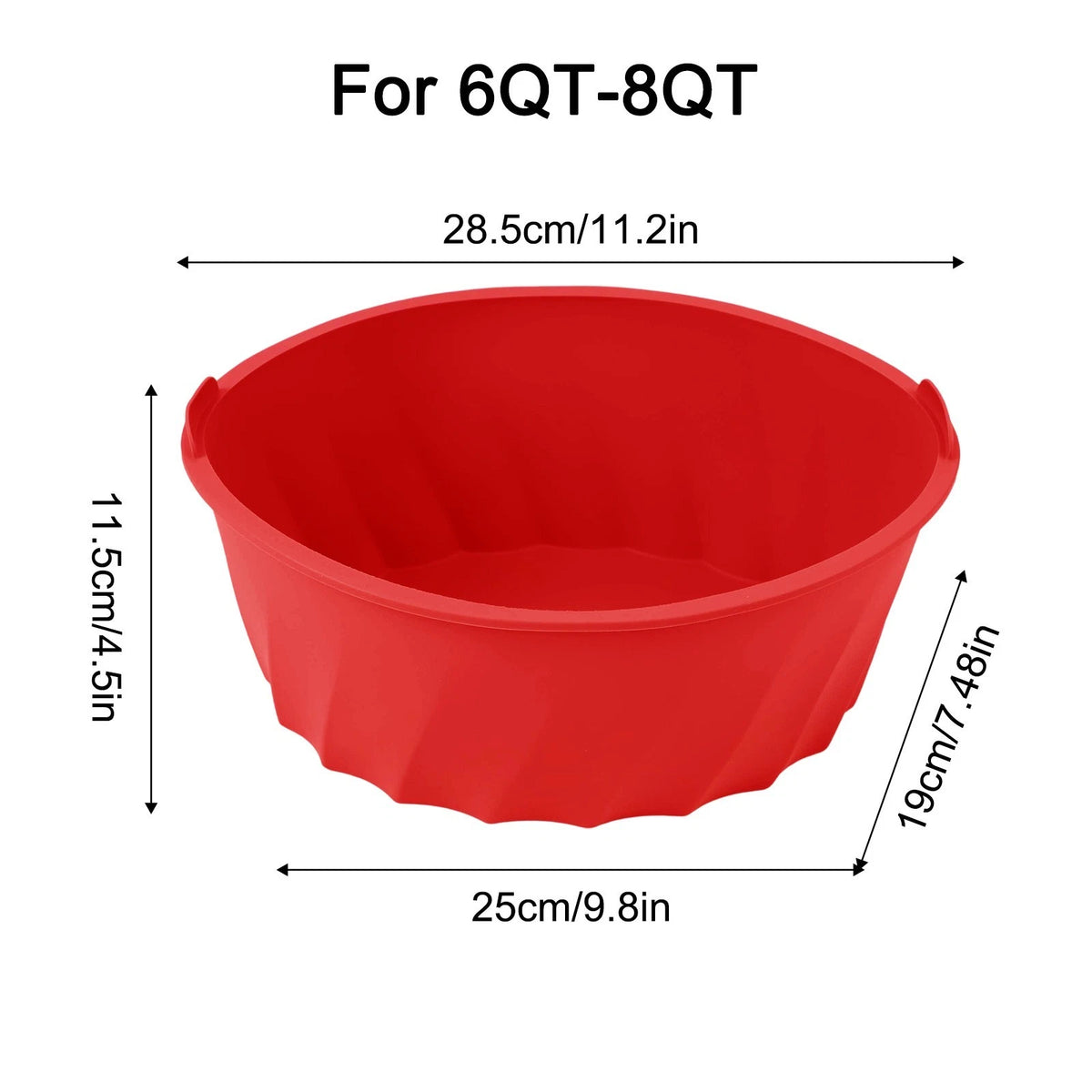 Silicone Liner for 6-8 Quart Slow Cookers (Easy Cleanup)