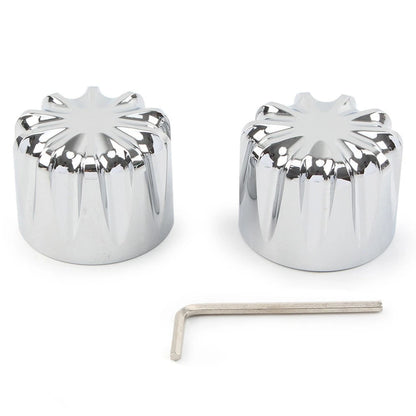 Chrome Front Axle Nut Cover Bolt for Harley Touring Softail (2000–2023)