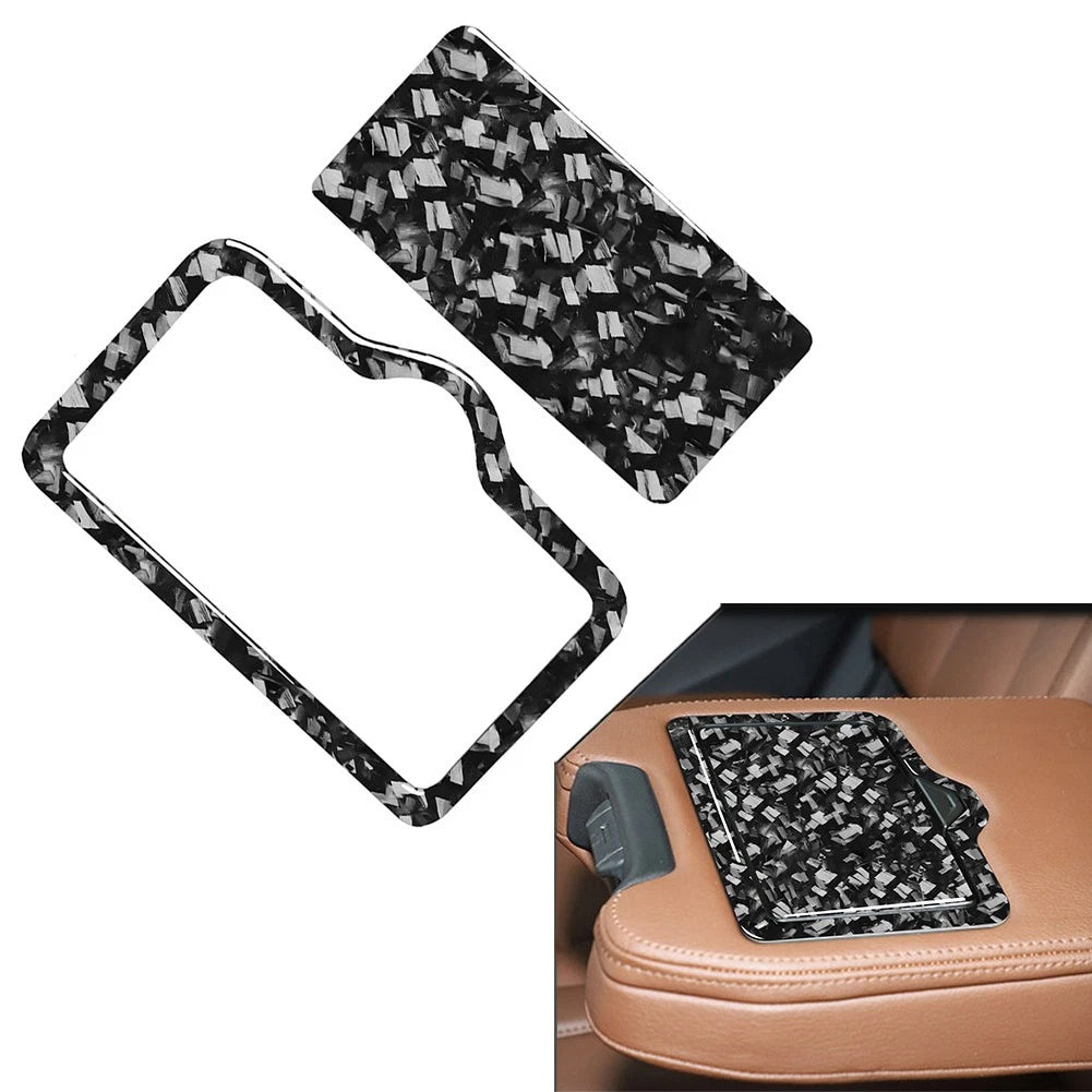Set of 2 Rear Water Cup Holder Panel Cover Trim for Audi Q7 SQ7 (2016–2021)