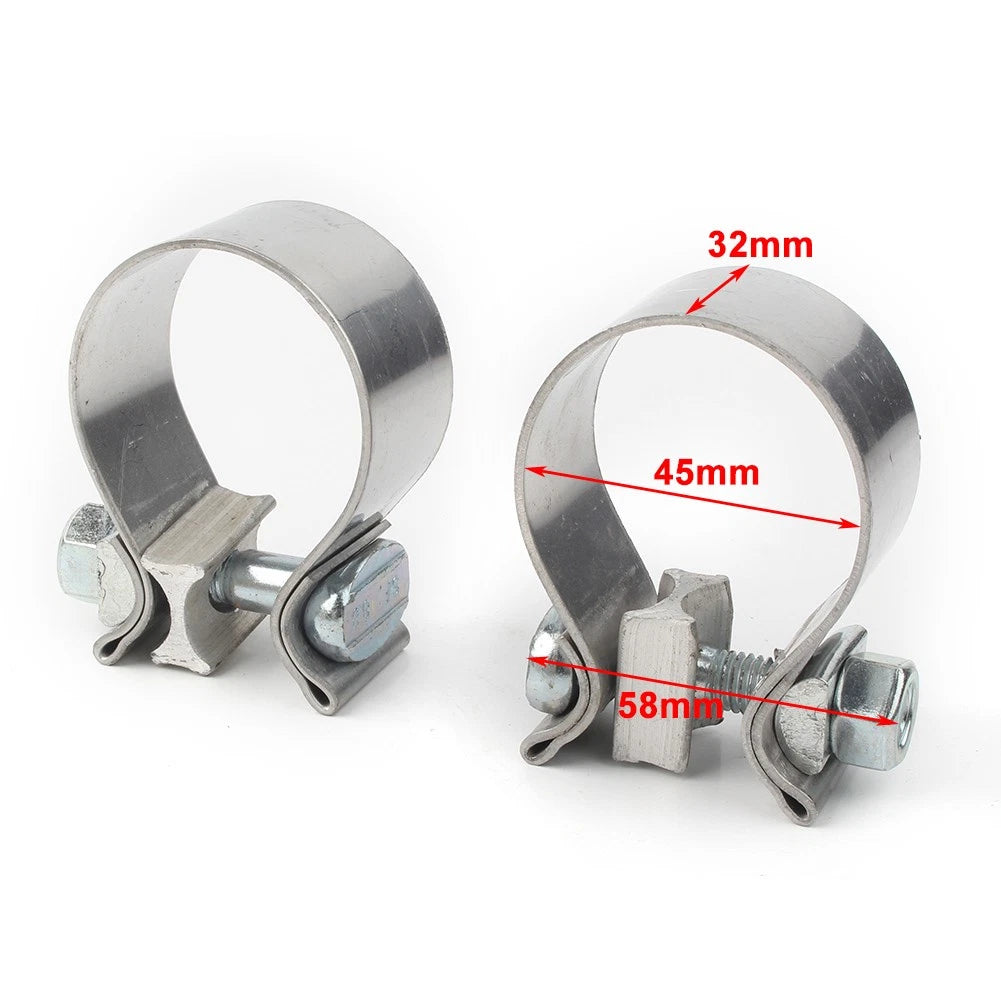 1.75 Inch Stainless Steel Exhaust Clamp for Harley (Universal)