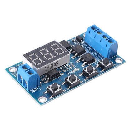 12 24V Circuit Board Trigger Cycle Timer Delay Switch MOS Tube Control Module