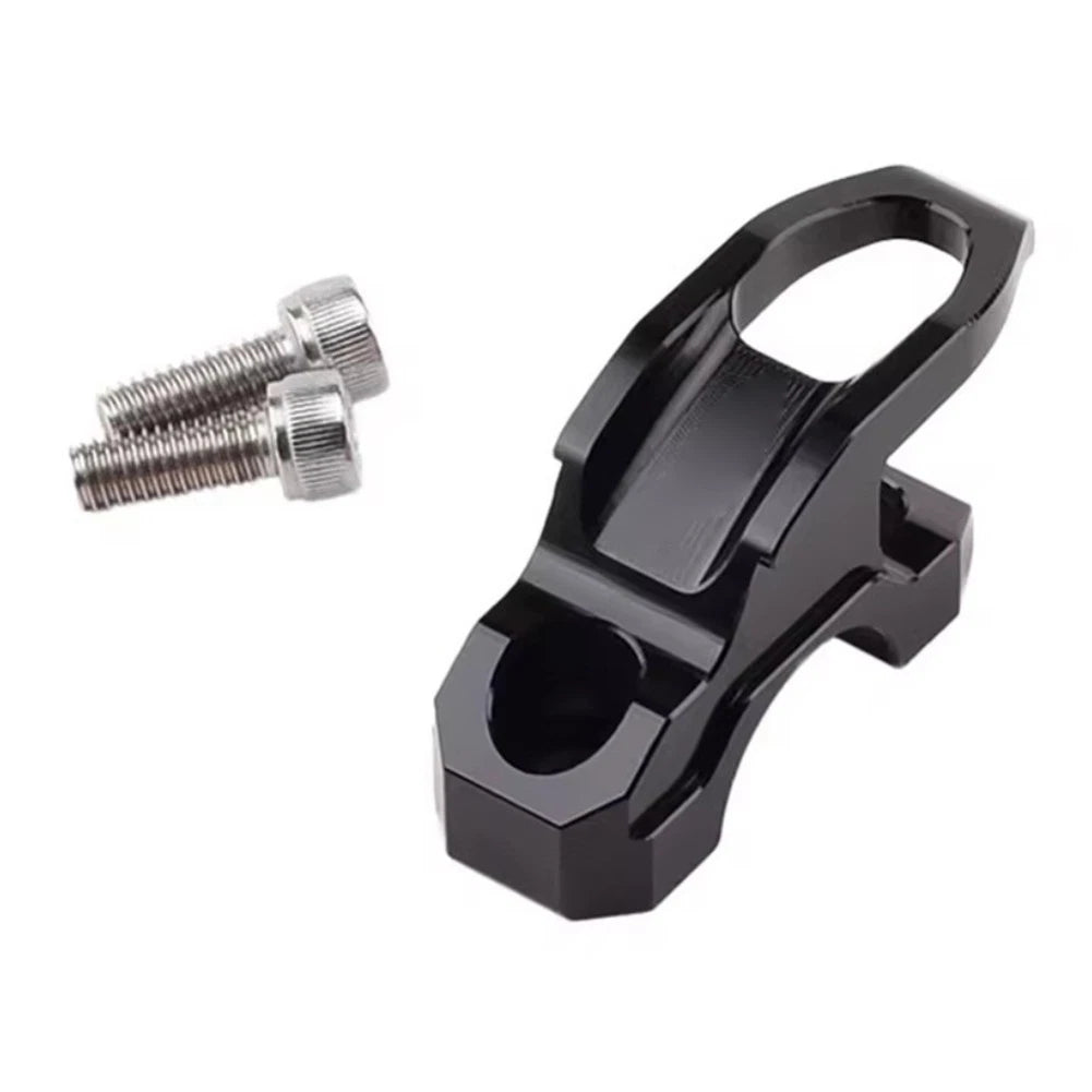 Scooter Brake Pump Holder Clamp Bracket with Helmet Hook for Convenient Storage