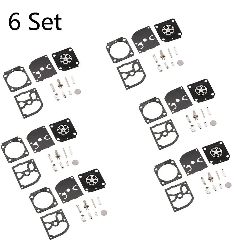 Set of 6 Carburetor Repair Kits for Stihl HS45 FS55 FS38 BG45 (RB-100)