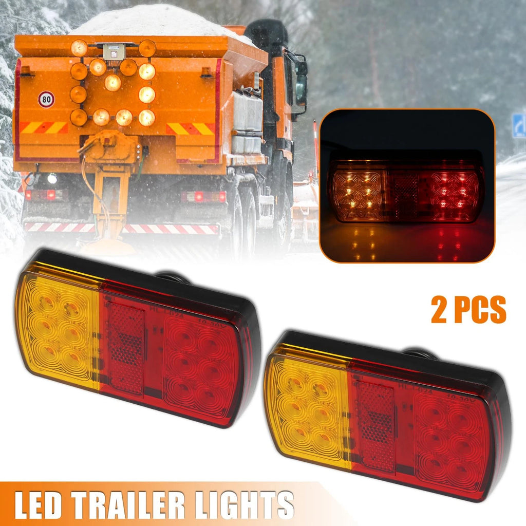 Trailer Lights Set 12 LED 12V 36V Replacement for Car Truck (2005–2015)