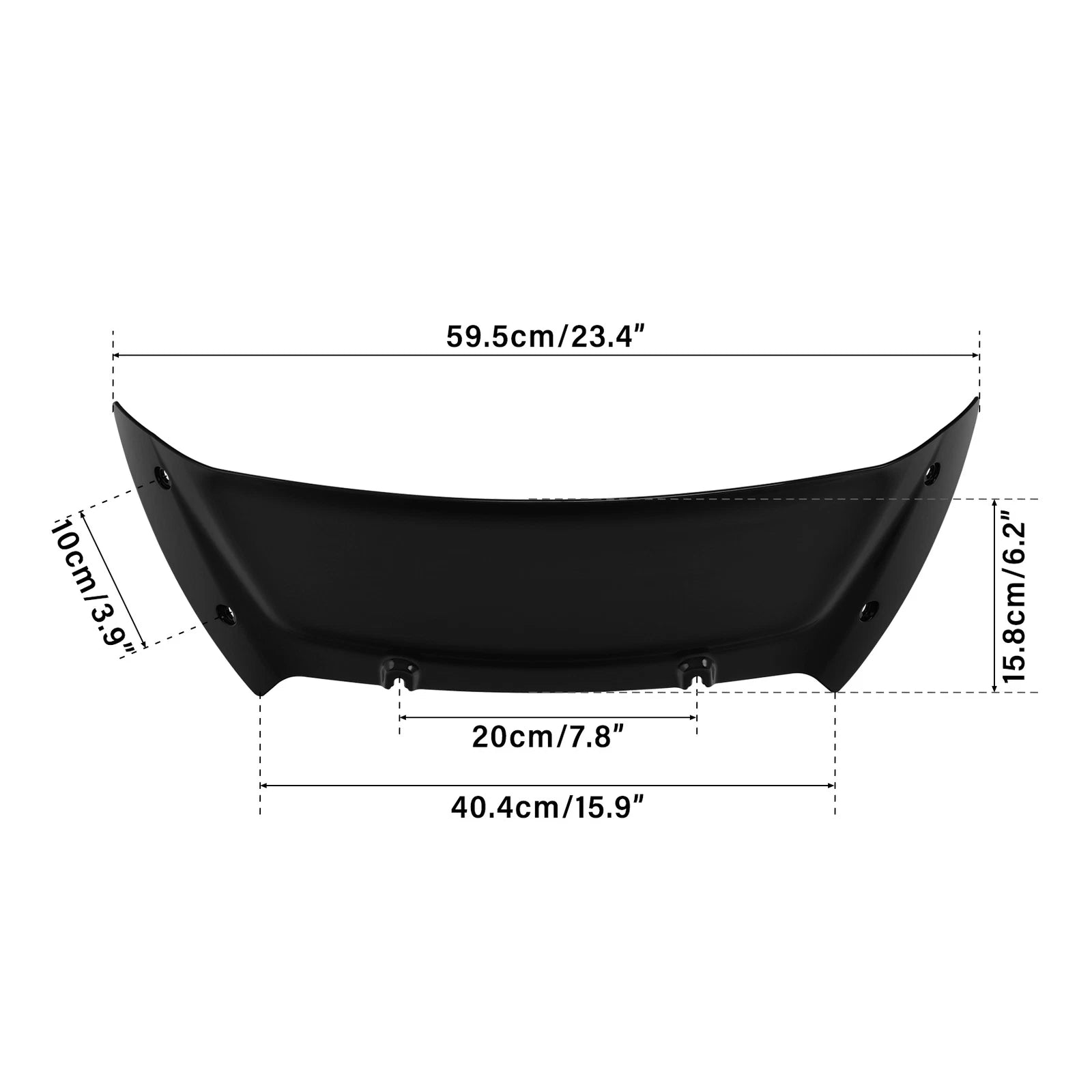 6'' Windshield Windscreen & Mounts for Harley CVO Road Glide (2023–2024)