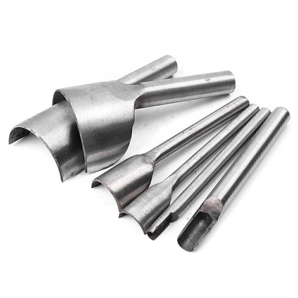 Leather Craft Half-Round Cutter Punch Tool for DIY Projects (5-50MM)