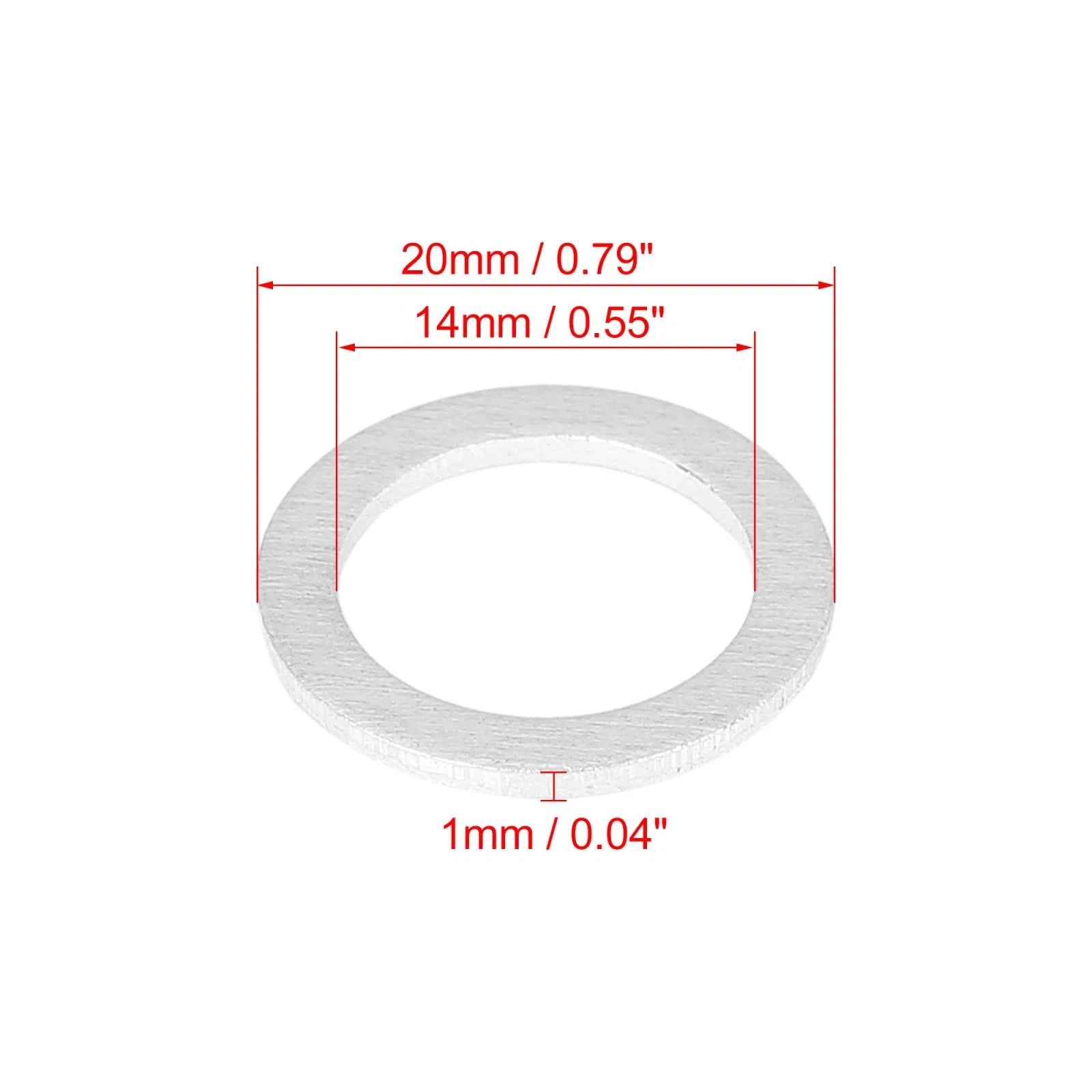 25pc Oil Drain Plug Gasket Replacement for Hyundai 2000–2020