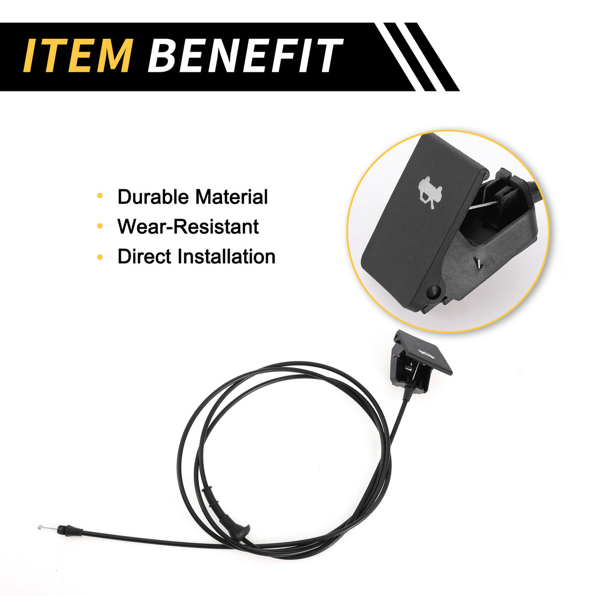 Hood Latch Release Cable Replacement for Chevrolet Silverado (1999–2013)