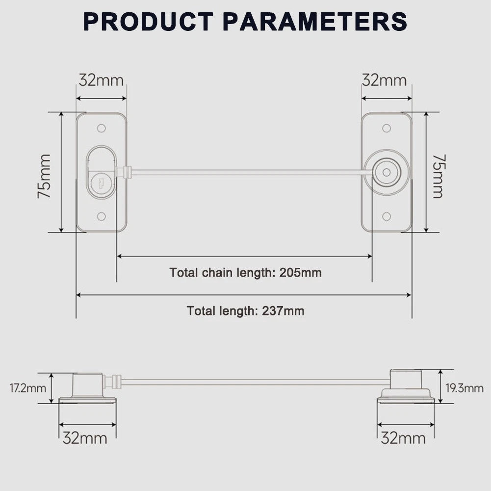 4PCS Window Locks for Wooden PVC Aluminum Frames