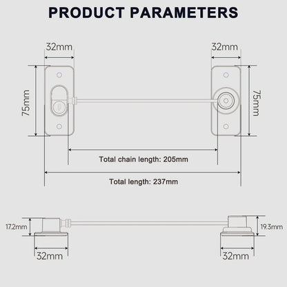 4PCS Window Locks for Wooden PVC Aluminum Frames